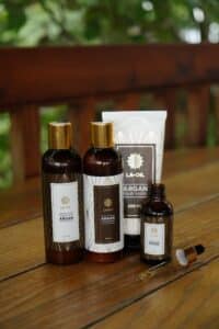 Hair care products that Jos&eacute; was telling stories about